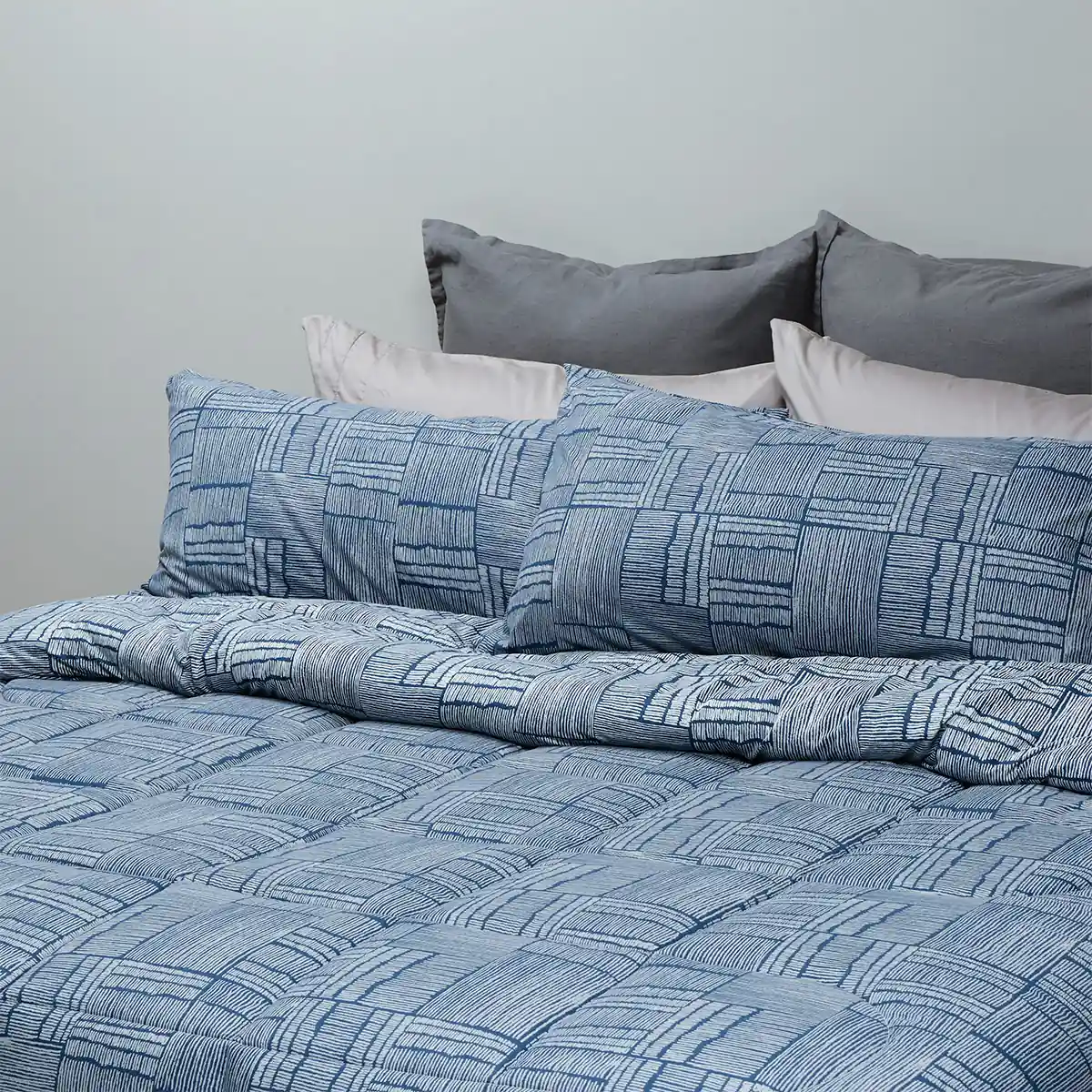 PLUMÓN ROSEN SOFT TOUCH LUCCA KING AZUL MARINO - 2