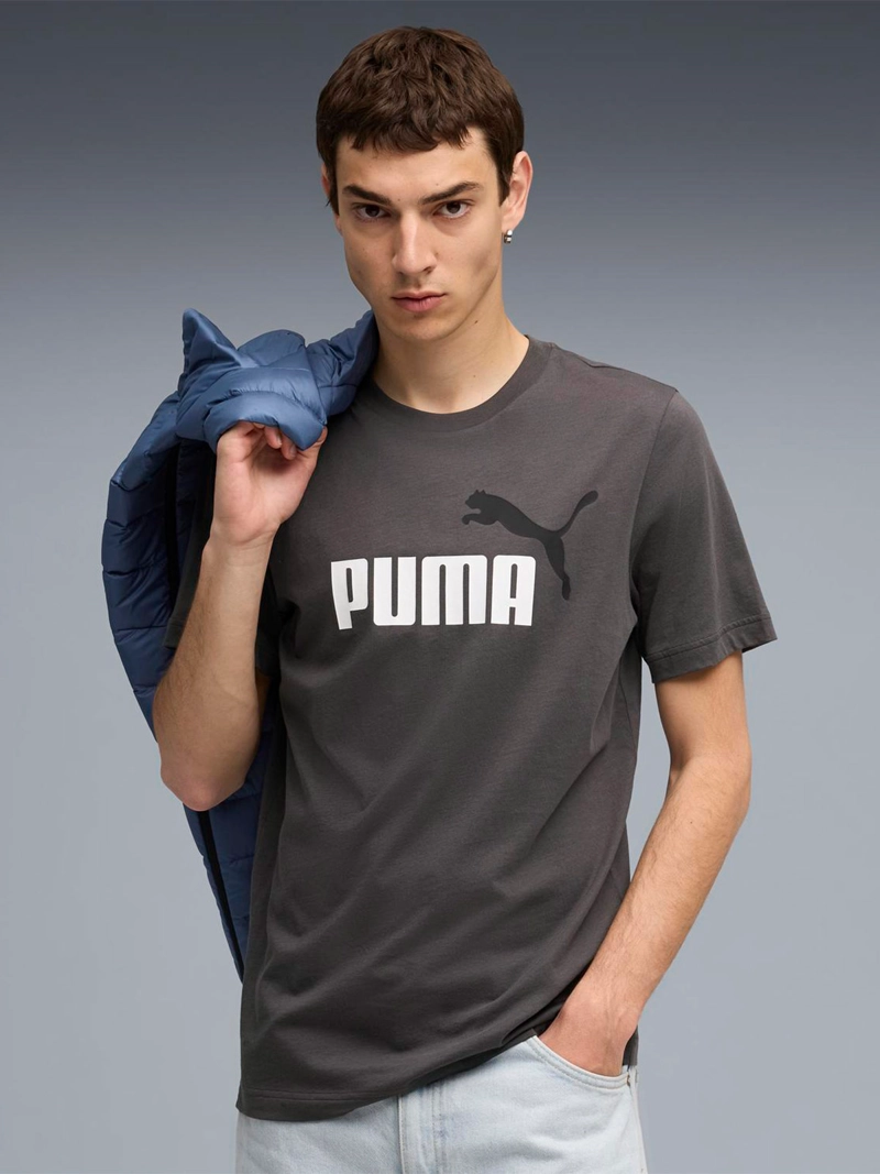 PUMA POLERA MANGA CORTA HOMBRE PUMA ESSENTIALS 2 COLORES NO.1 LOGO