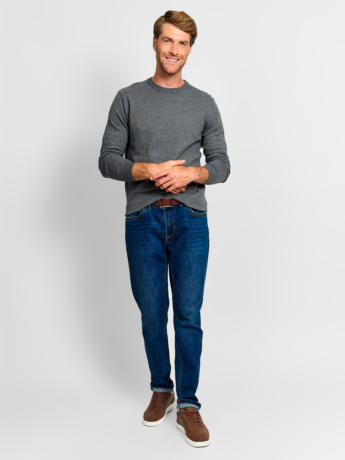 SWEATER HOMBRE MARQUIS ALGODÓN CUELLO REDONDO - 4