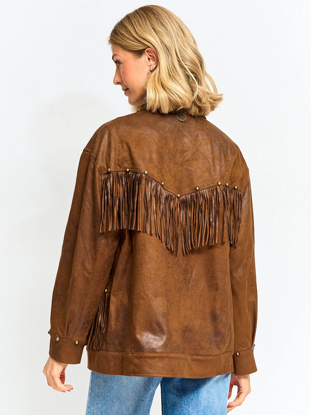 CHAQUETA MUJER TATIENNE FLECOS GAMUZA - 2