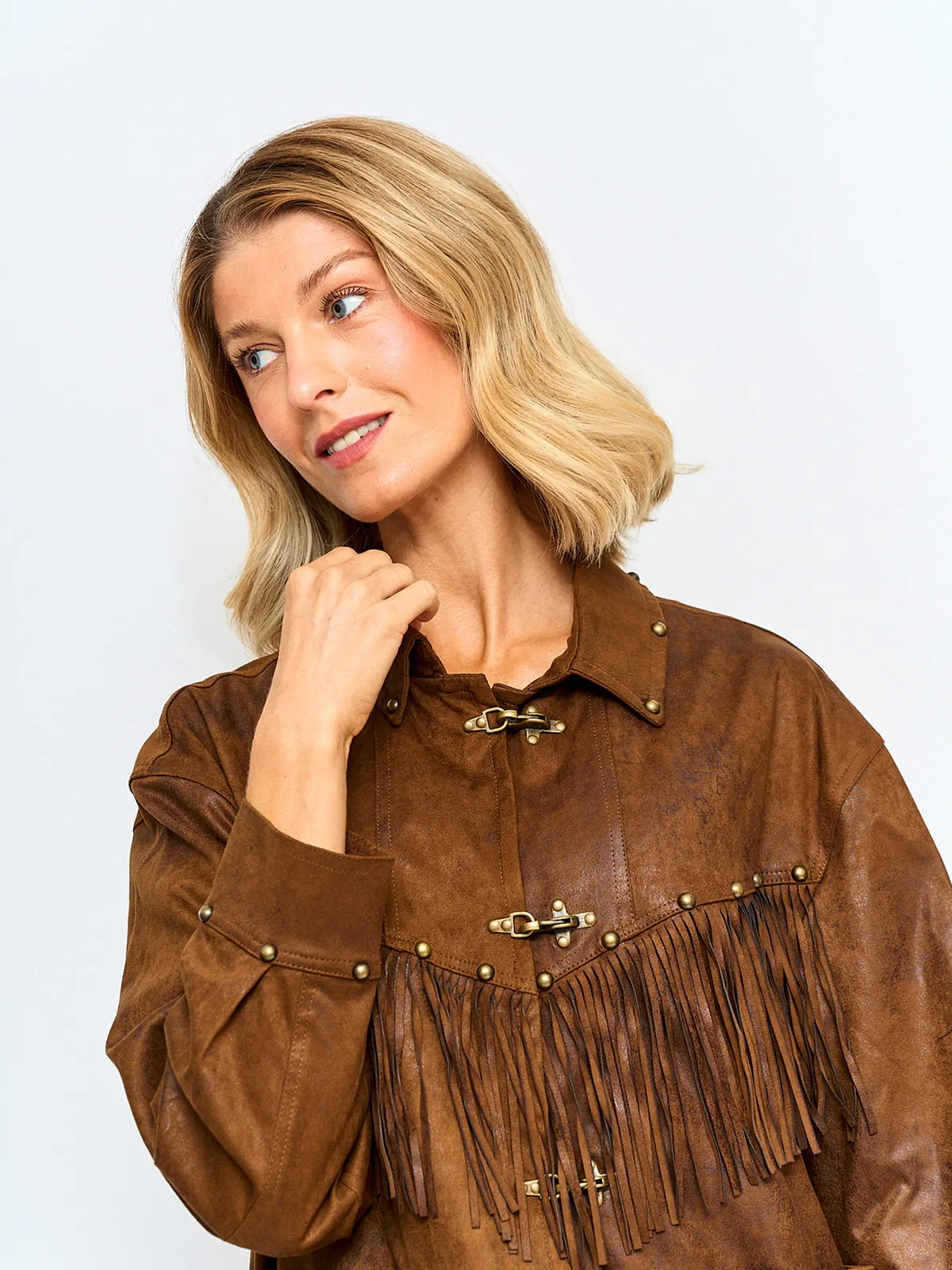 CHAQUETA MUJER TATIENNE FLECOS GAMUZA - 3
