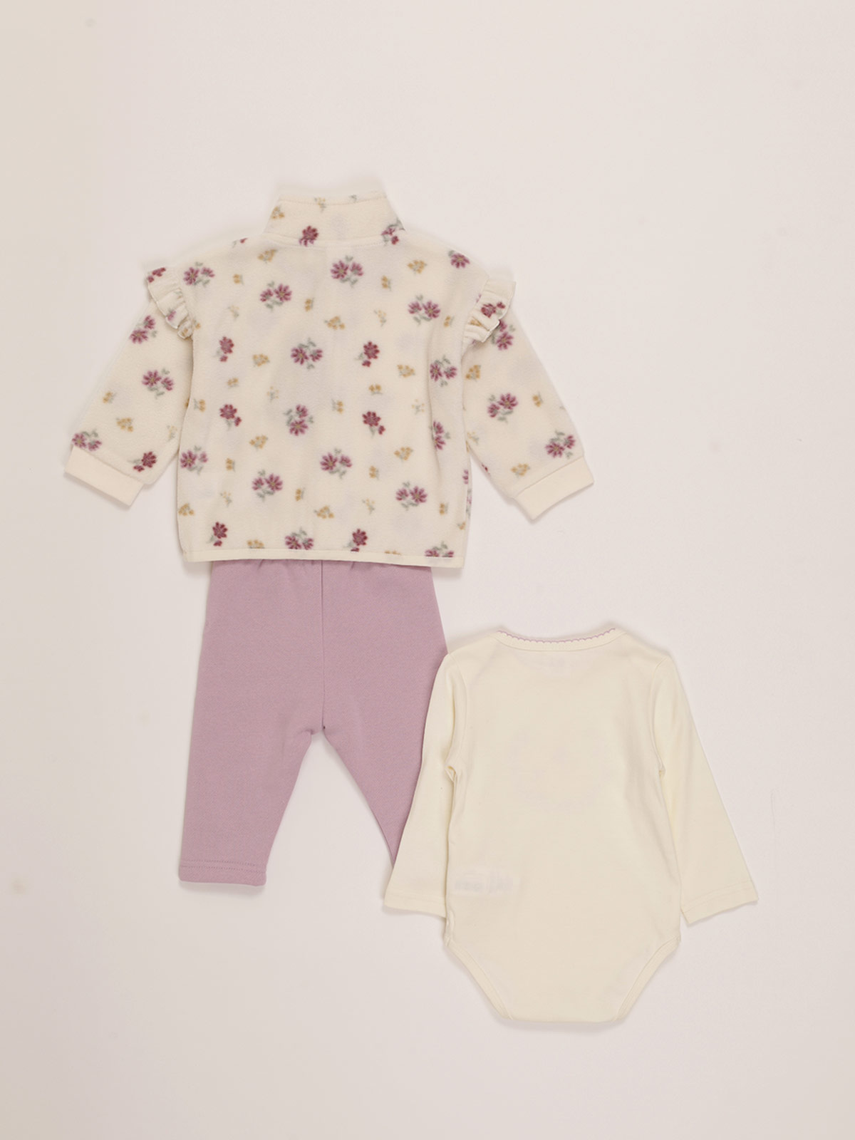CONJUNTO NIÑA BABY HARVEST POLERÓN BODY Y BUZO - 2