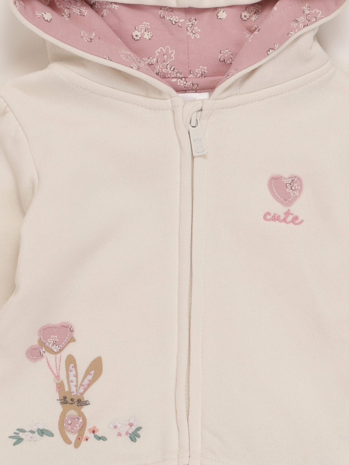 CONJUNTO NIÑA BABY HARVEST POLERÓN CAPUCHA BODY Y  BUZO - 3