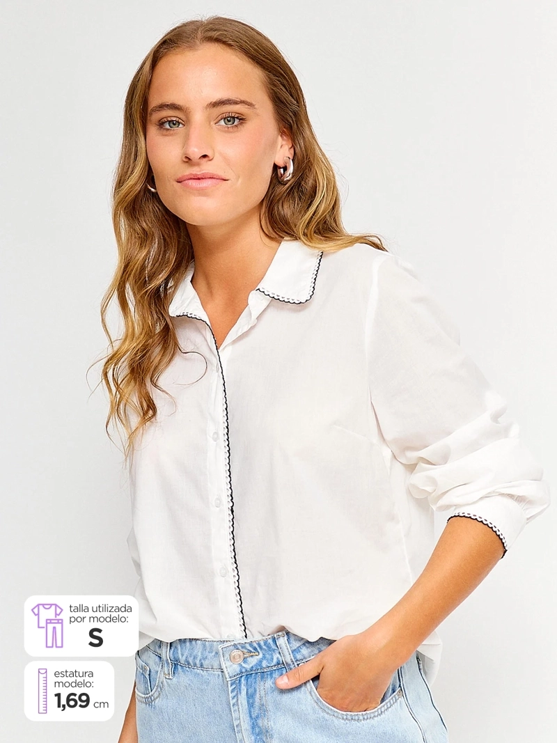 BLUSA MUJER ONLY ALGODÓN  - 1