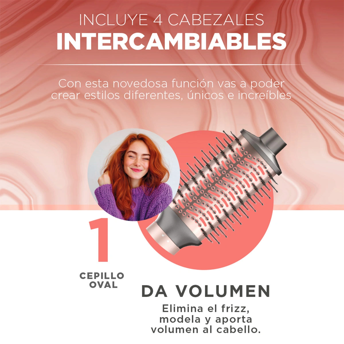 SECADOR DE PELO GAMA MULTISTYLER AURA UNIQ 4 EN 1 1500W - 4