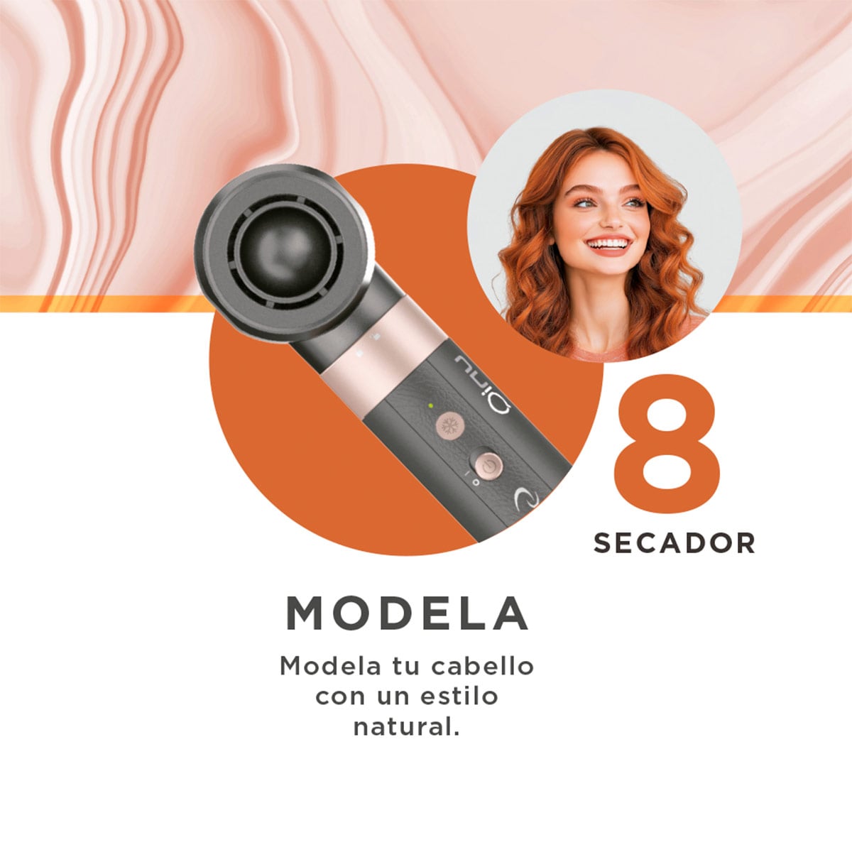 SECADOR DE PELO GAMA MULTISTYLER VIBRANCE UNIQ 8 EN 1 1500W - 10