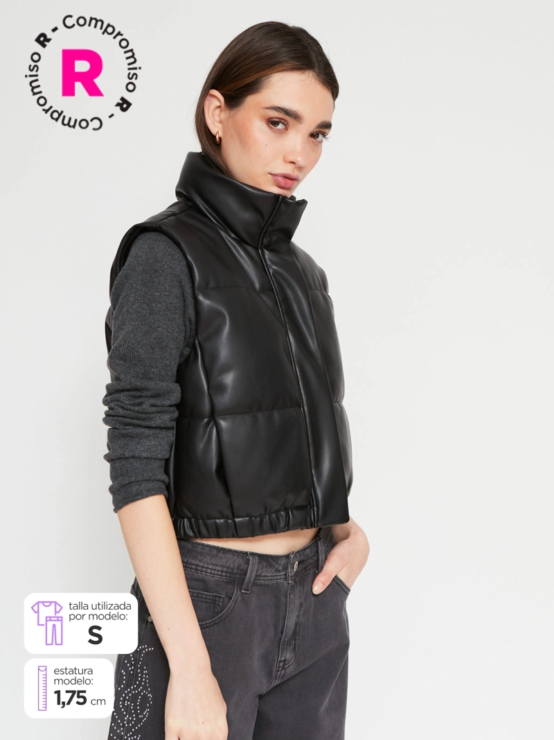 PARKA MUJER INDEX SIN MANGAS CORTA PUFFA - 1