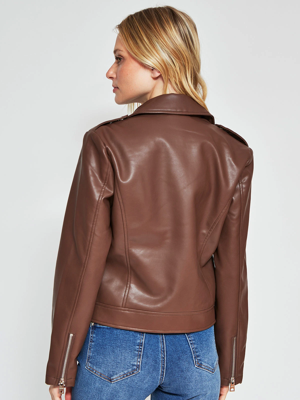CHAQUETA MUJER AEROPOSTALE EFECTO CUERO - 2