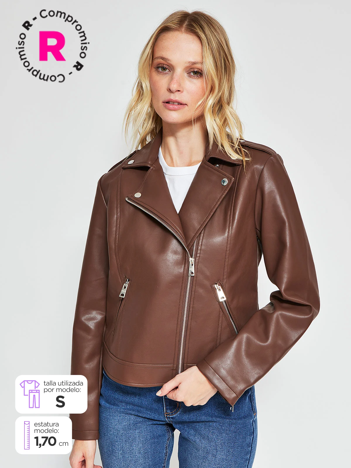 AEROPOSTALE CHAQUETA MUJER AEROPOSTALE EFECTO CUERO