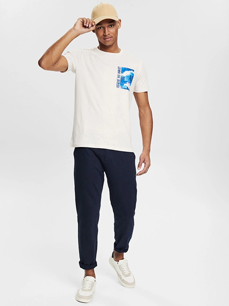 POLERA HOMBRE ESPRIT ALGODÓN MANGA CORTA - 4