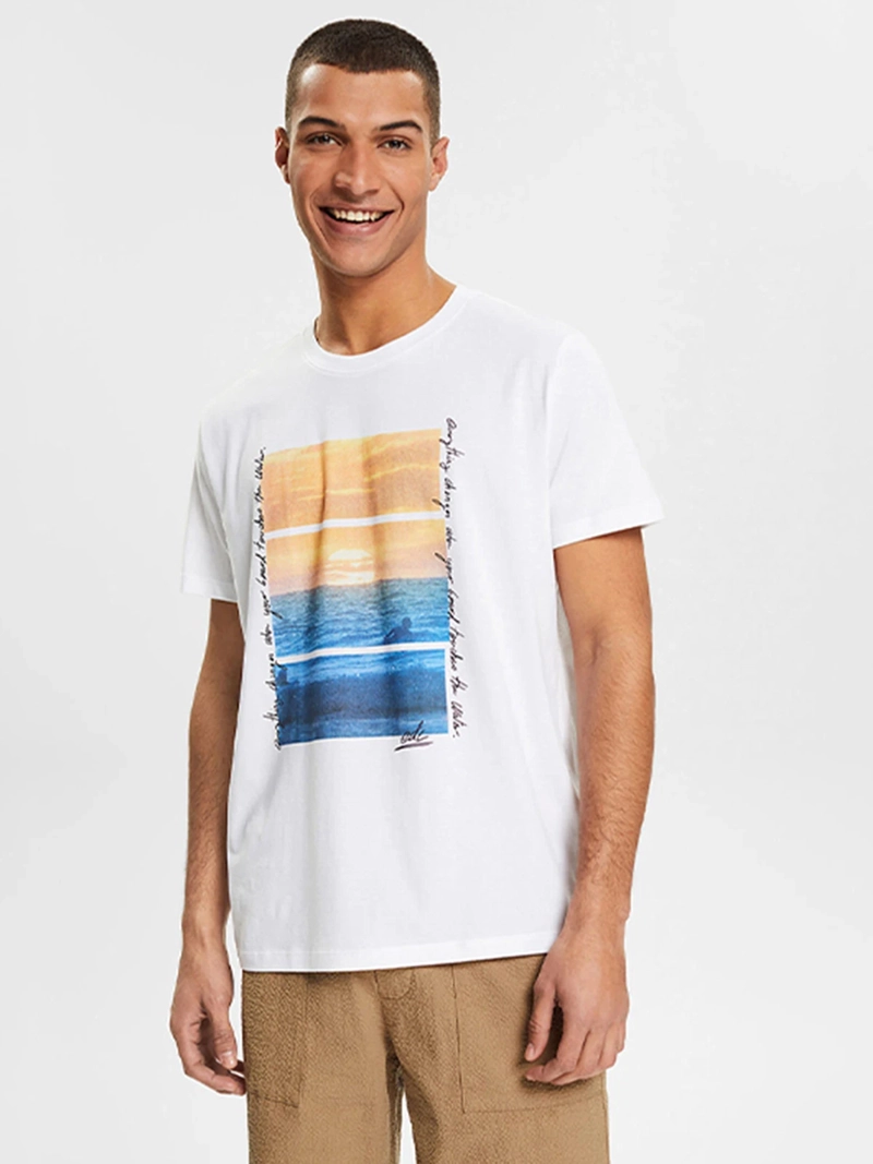 POLERA HOMBRE ESPRIT ALGODÓN MANGA CORTA - 1