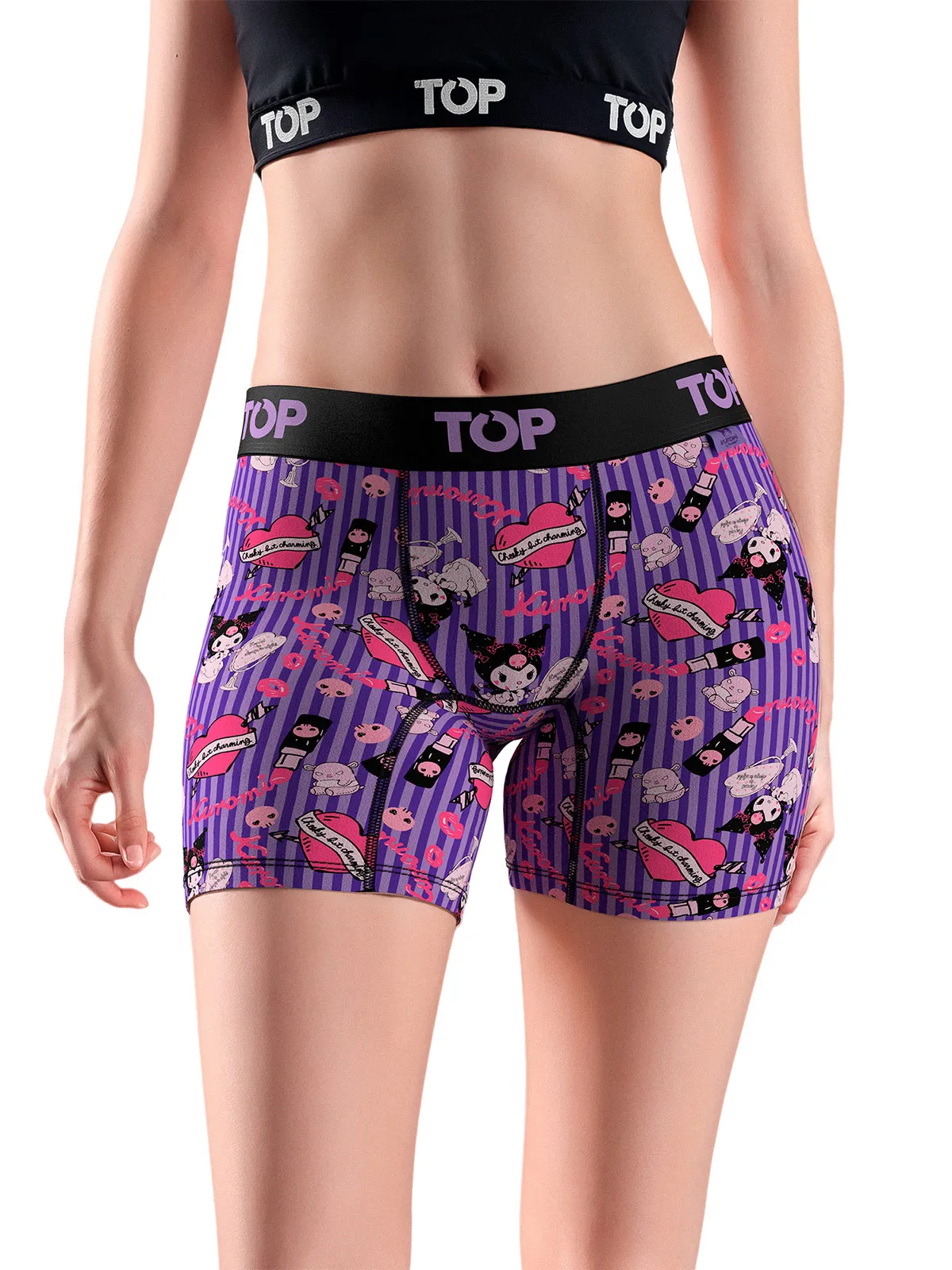 PACK 3 CALZONES MUJER TOP BOXER KUROMI - 2