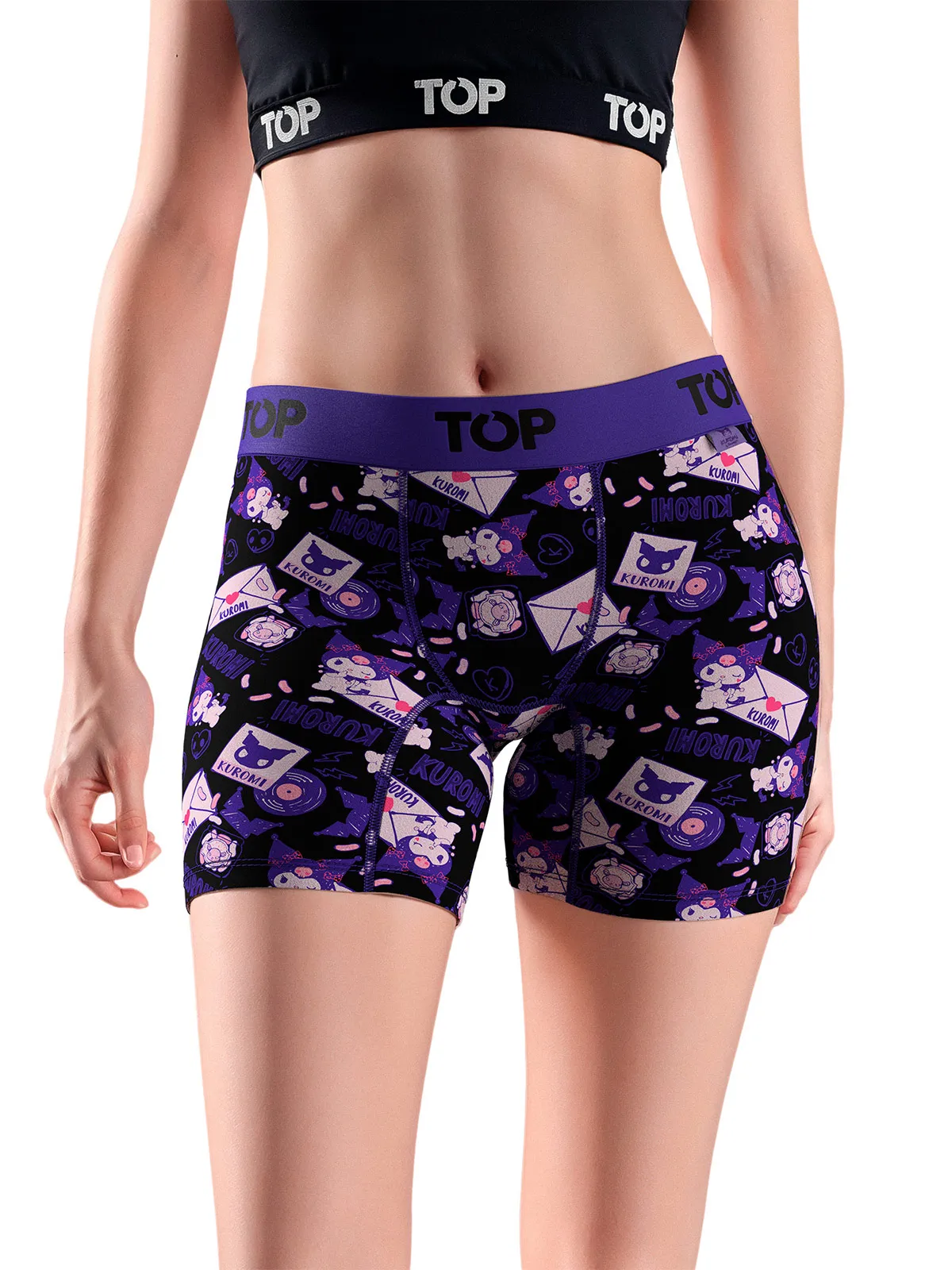 PACK 3 CALZONES MUJER TOP BOXER KUROMI - 3