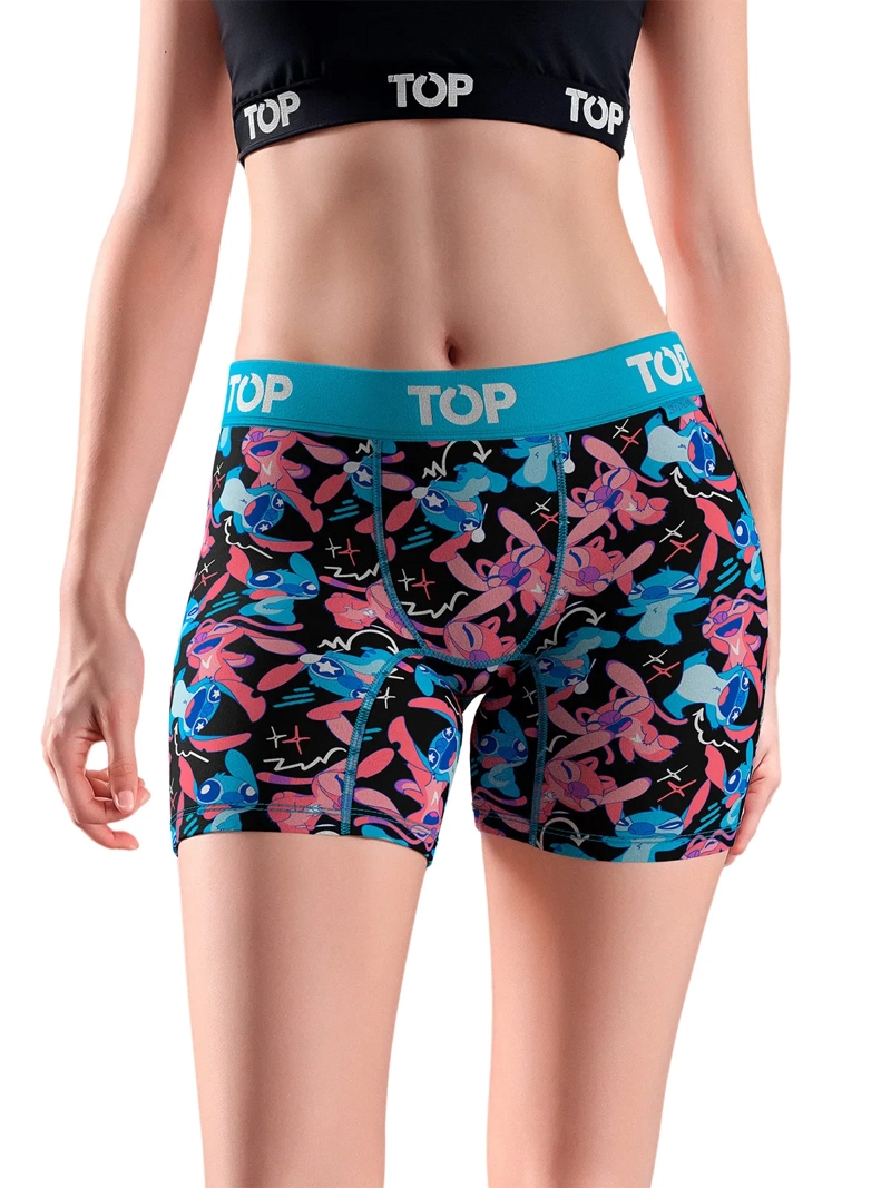 PACK 3 BÓXER MUJER TOP ALGODÓN STITCH - 5