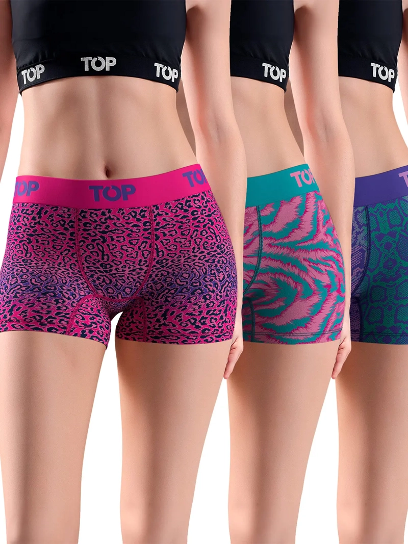 PACK 3 BOXER TOP ANIMAL PRINT - 1