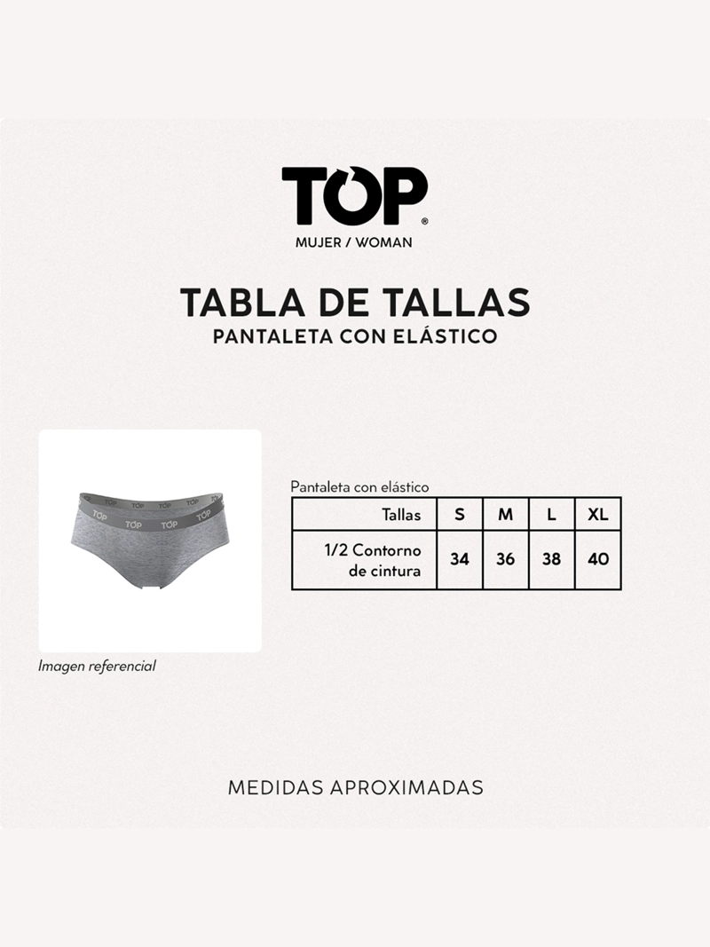 PACK 3 PANTALETAS TOP SKINS - 6