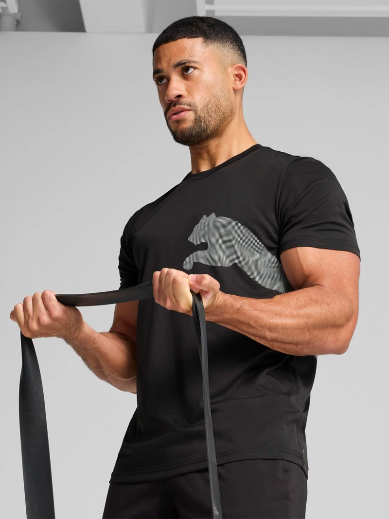 POLERA MANGA CORTA HOMBRE PUMA TRAIN ALL DAY BIG LOGO - 1