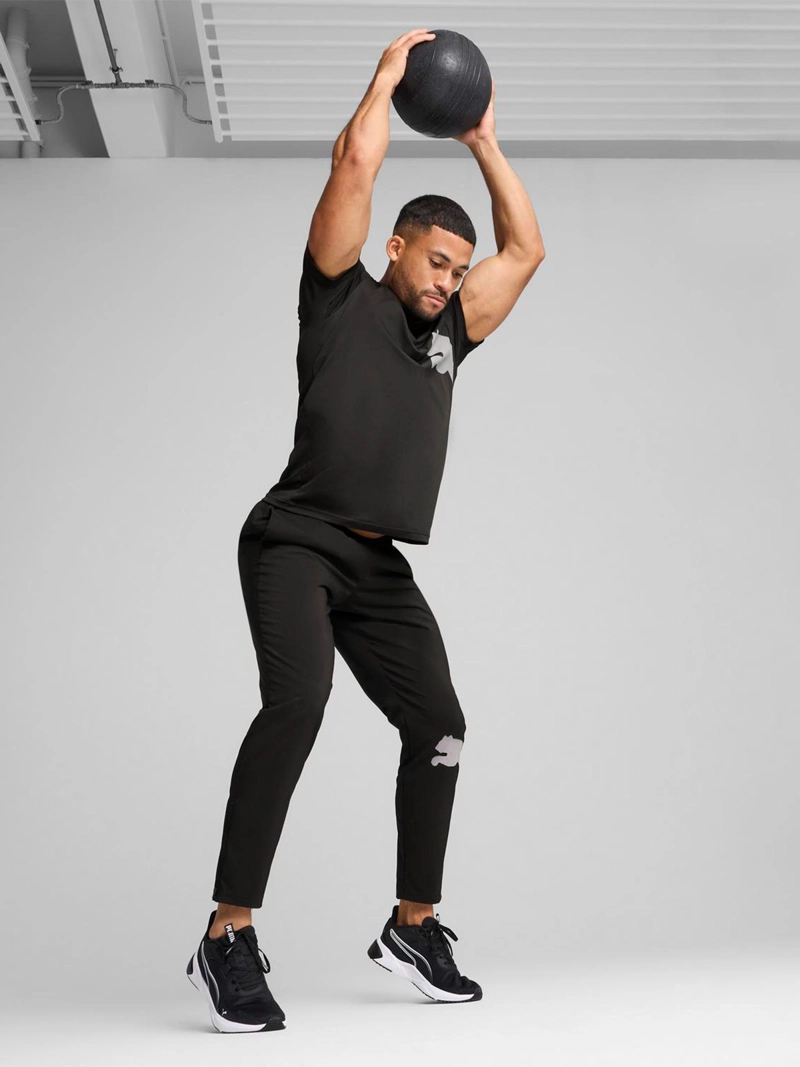 PANTALÓN DE BUZO HOMBRE PUMA TRAIN ALL DAY LOGO GRANDE - 5