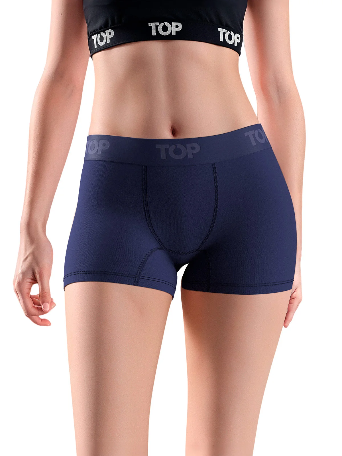 PACK 5 CALZONES MUJER TOP BOXER LISOS - 2