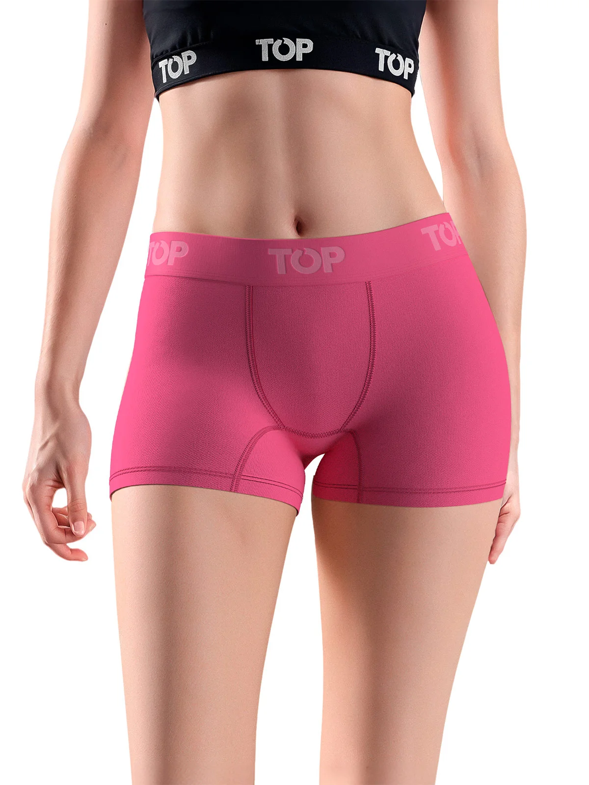 PACK 5 CALZONES MUJER TOP BOXER LISOS - 3