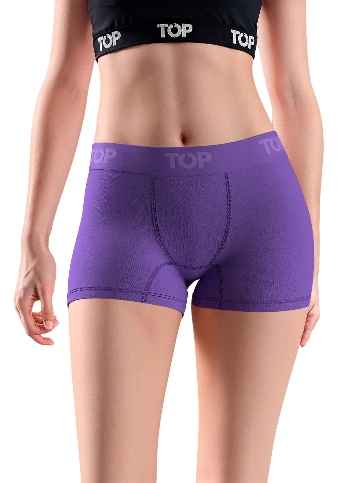 PACK 5 CALZONES MUJER TOP BOXER LISOS - 4