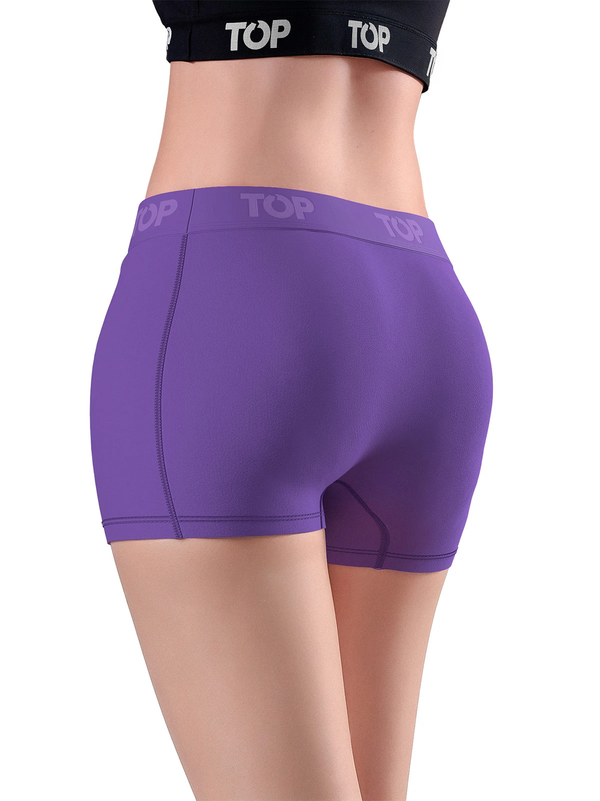 PACK 5 CALZONES MUJER TOP BOXER LISOS - 7