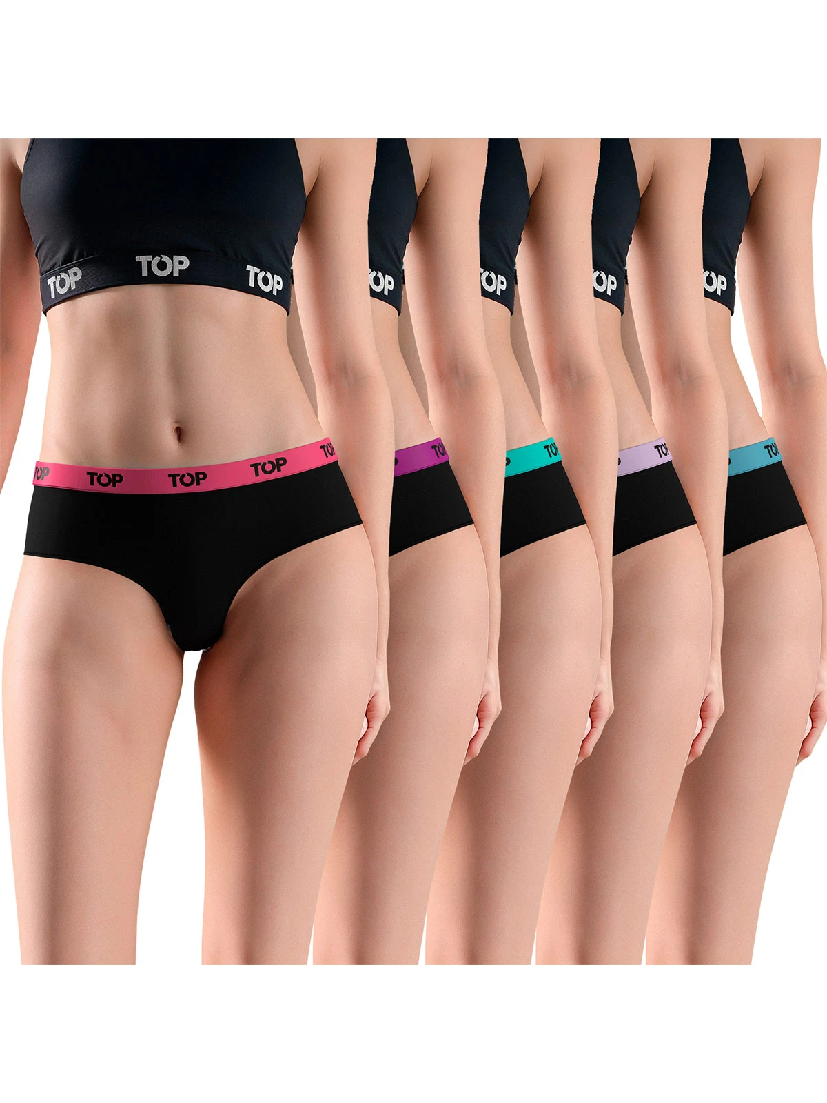 PACK 5 CALZONES MUJER TOP CULOTTE ALGODÓN - 1
