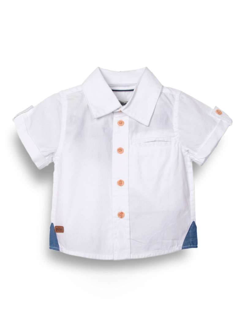 CAMISA MANGA CORTA ALGODÓN NIÑO PILLÍN PVC811-25 - 1