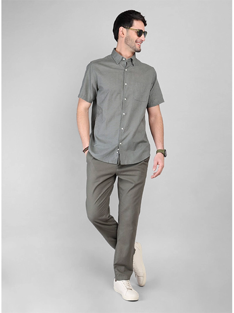 CAMISA MANGA CORTA HOMBRE ARROW LINO ALGODÓN CM3265R - 5