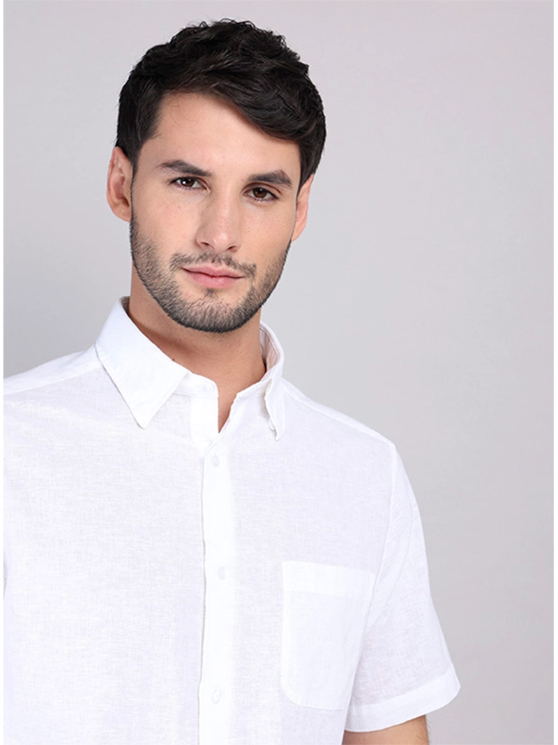 CAMISA MANGA CORTA HOMBRE ARROW LINO ALGODÓN CM3265R - 3