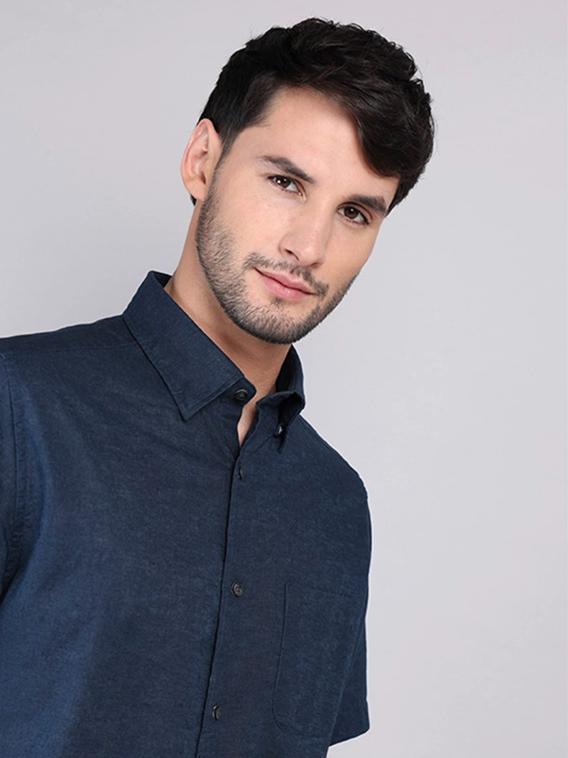 CAMISA MANGA CORTA HOMBRE ARROW LINO ALGODÓN CM3265R - 3