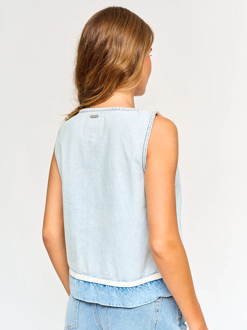 BLUSA MUJER PEPE JEANS ALGODÓN DENIM - 2