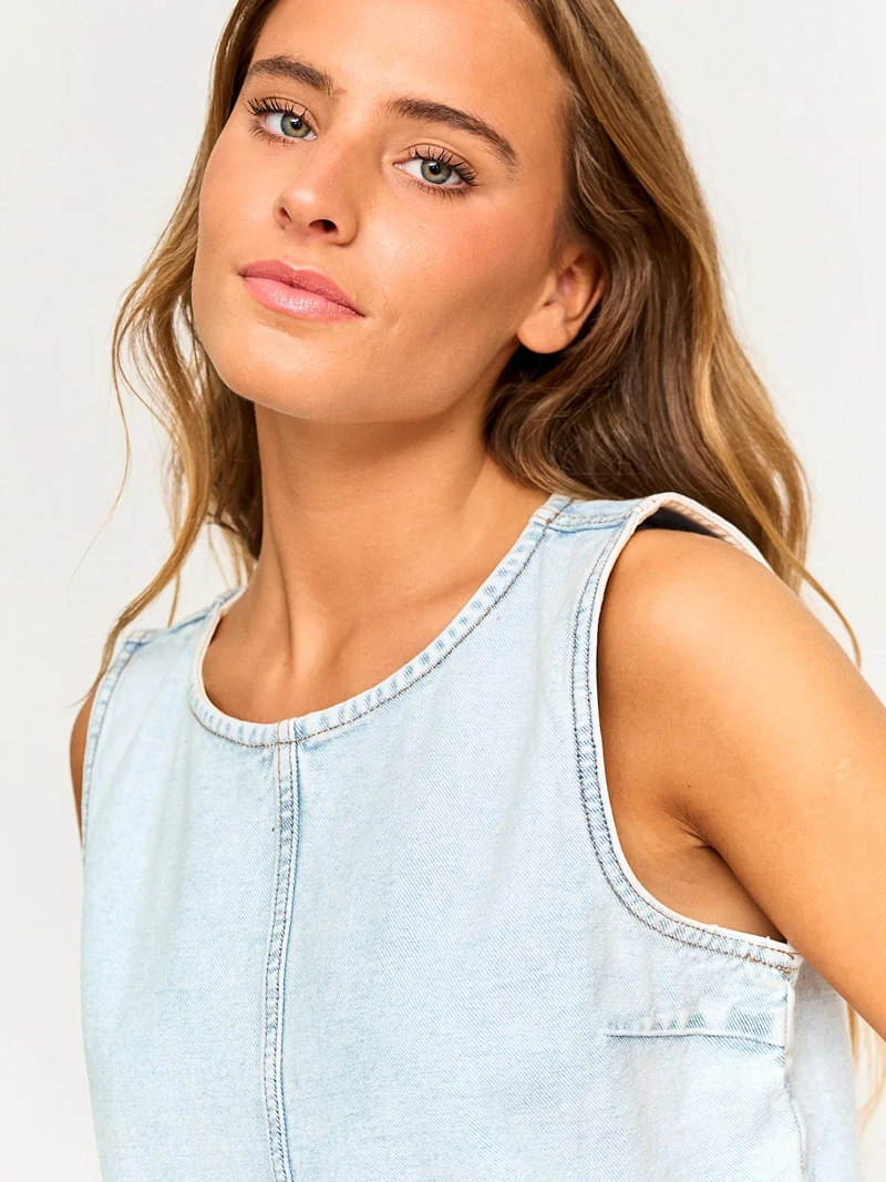 BLUSA MUJER PEPE JEANS ALGODÓN DENIM - 3