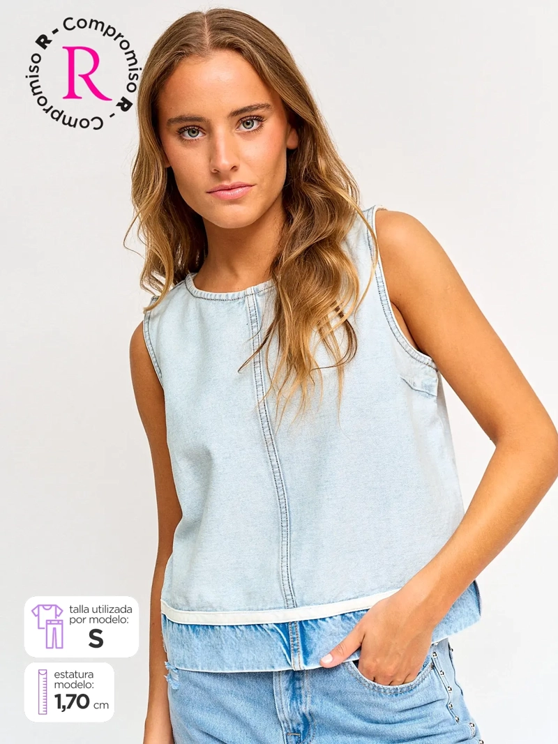 PEPE JEANS BLUSA MUJER PEPE JEANS ALGODÓN DENIM