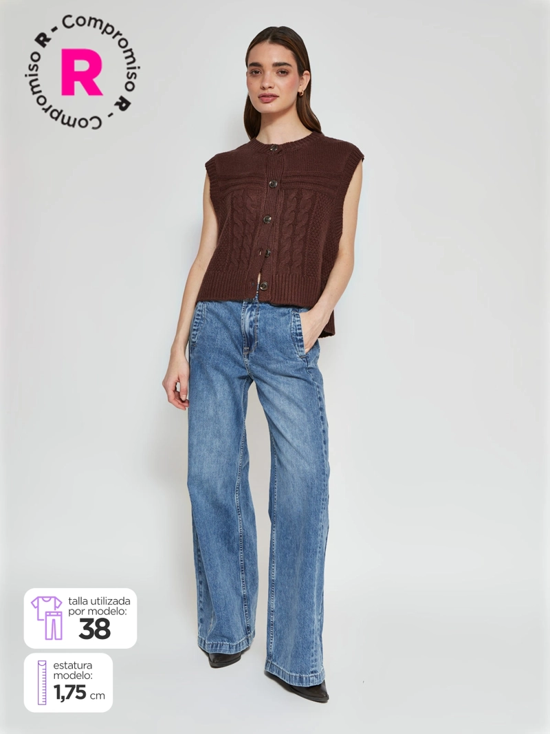 JEANS MUJER PEPE JEANS WIDELEG ALGODÓN  - 1