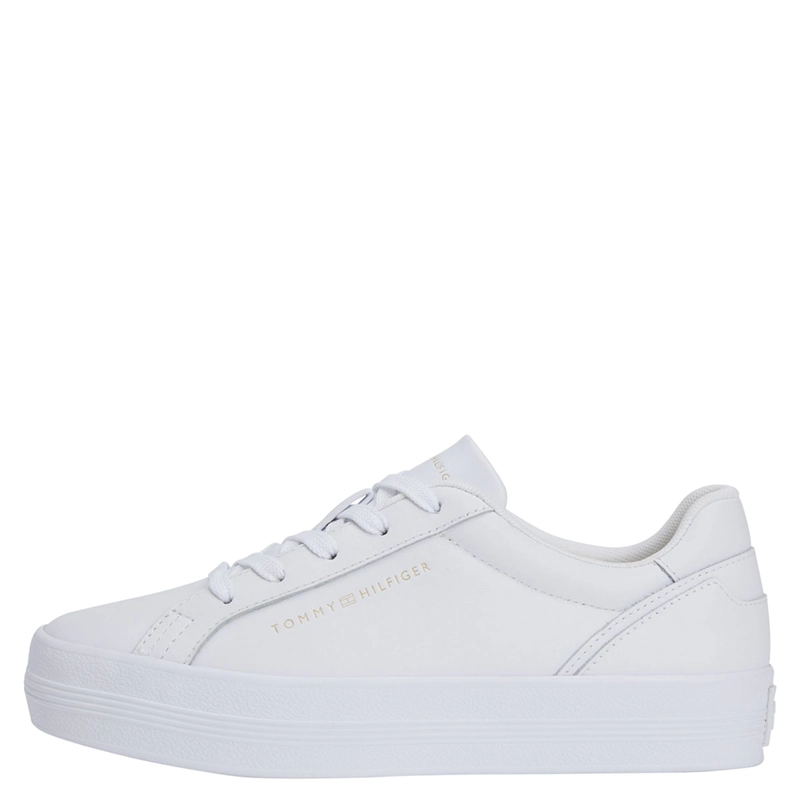 ZAPATILLAS MUJER TOMMY HILFIGER CASUALES BLANCO FW0FW09164YBS CUERO - 1