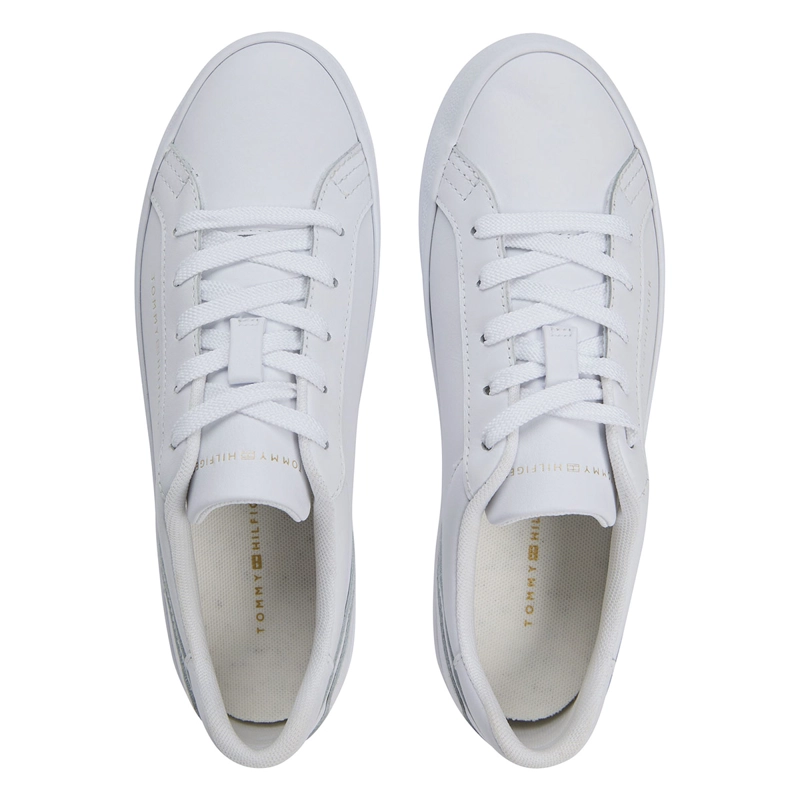 ZAPATILLAS MUJER TOMMY HILFIGER CASUALES BLANCO FW0FW09164YBS CUERO - 4