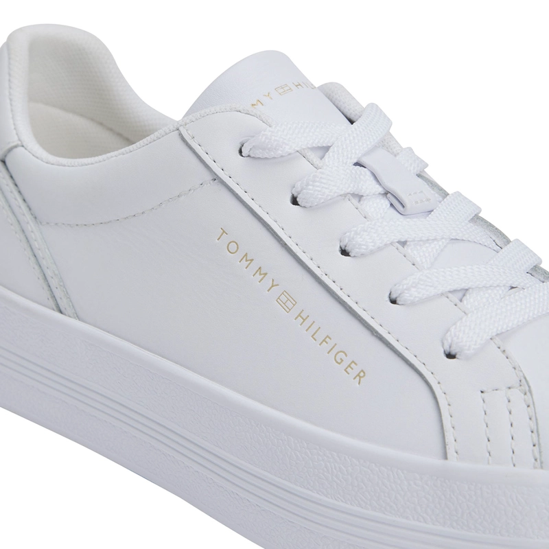 ZAPATILLAS MUJER TOMMY HILFIGER CASUALES BLANCO FW0FW09164YBS CUERO - 7