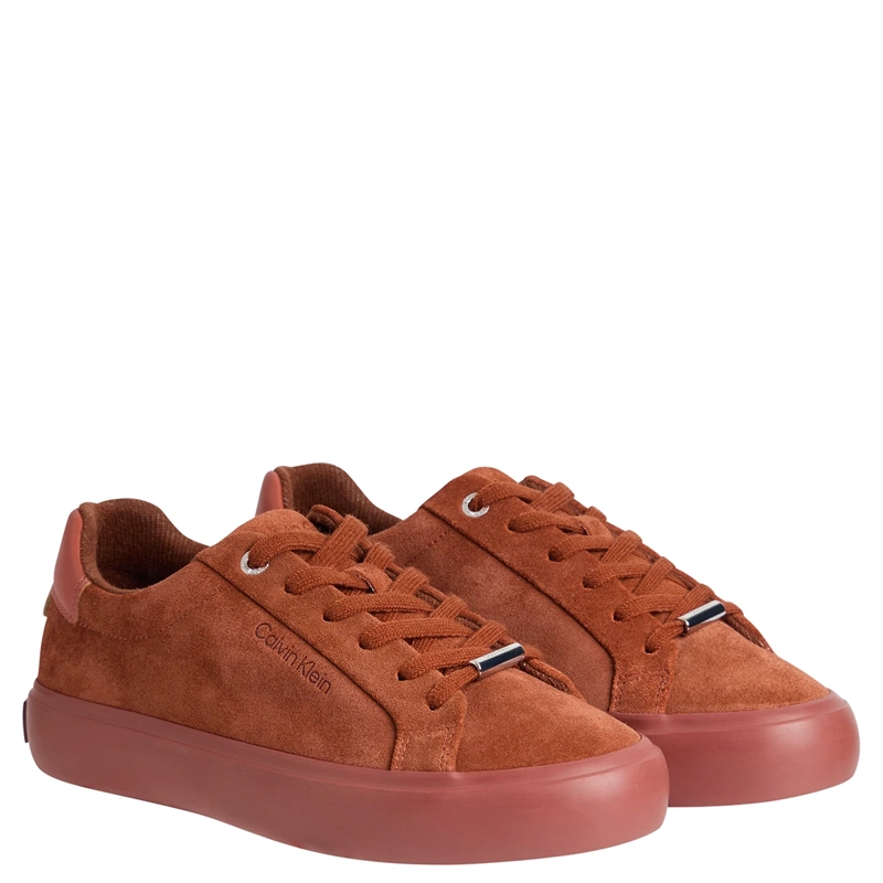 ZAPATILLAS MUJER CALVIN KLEIN CASUALES CAFÉ HW0HW02679GAS  - 2