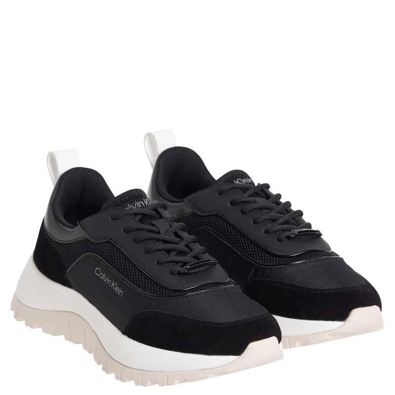 ZAPATILLAS MUJER CALVIN KLEIN CASUALES NEGRO HW0HW024870GM  - 2