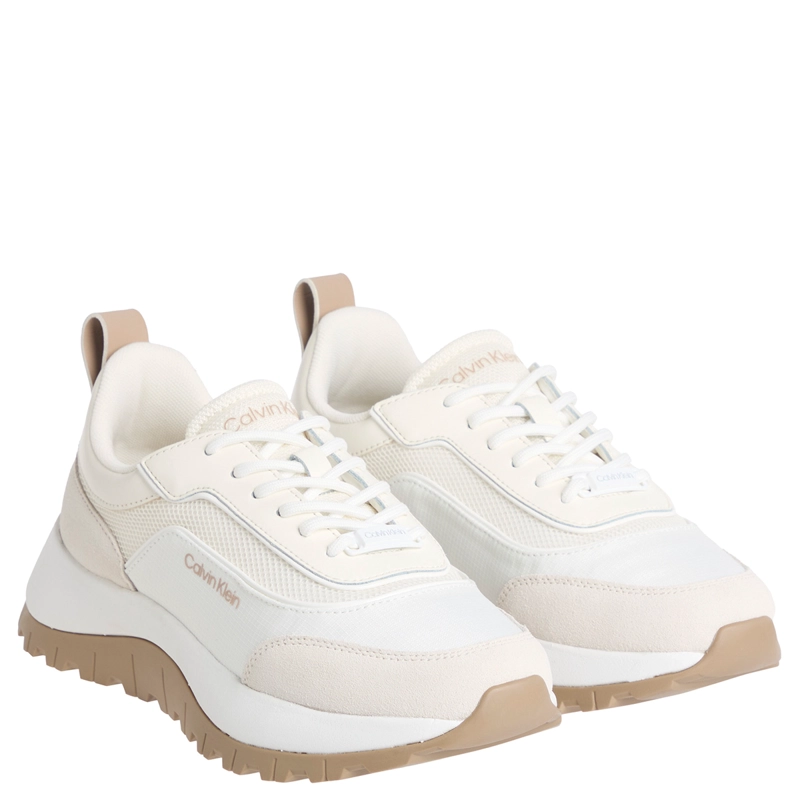 ZAPATILLAS MUJER CALVIN KLEIN CASUALES BLANCO HW0HW02487YAL  - 2