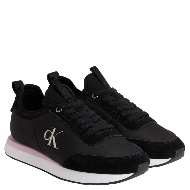 ZAPATILLAS MUJER CALVIN KLEIN CASUALES NEGRO YW0YW020080IH  - 2