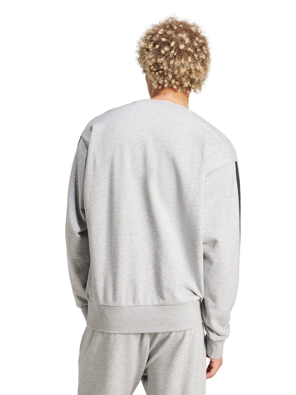 POLERÓN HOMBRE ADIDAS ESSENTIALS 3 TIRAS FELPA FRANCESA - 2