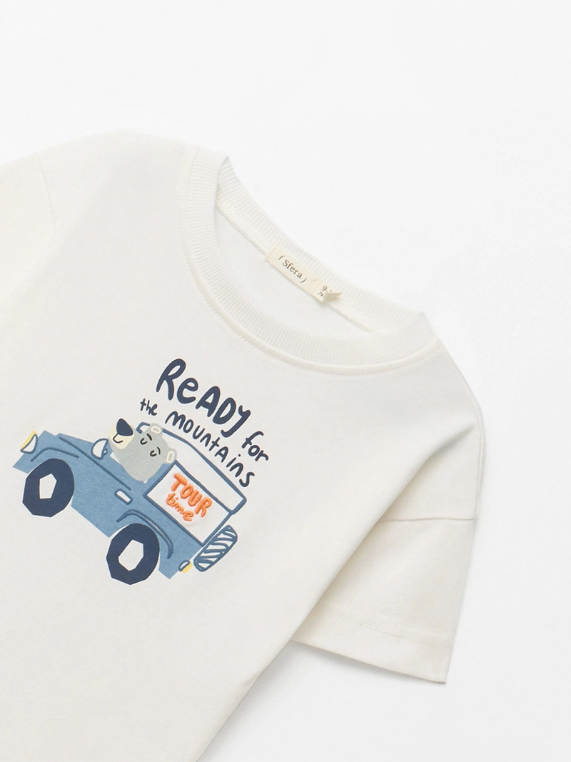 POLERA MANGA CORTA ALGODÓN NIÑO SFERA AUTO - 3