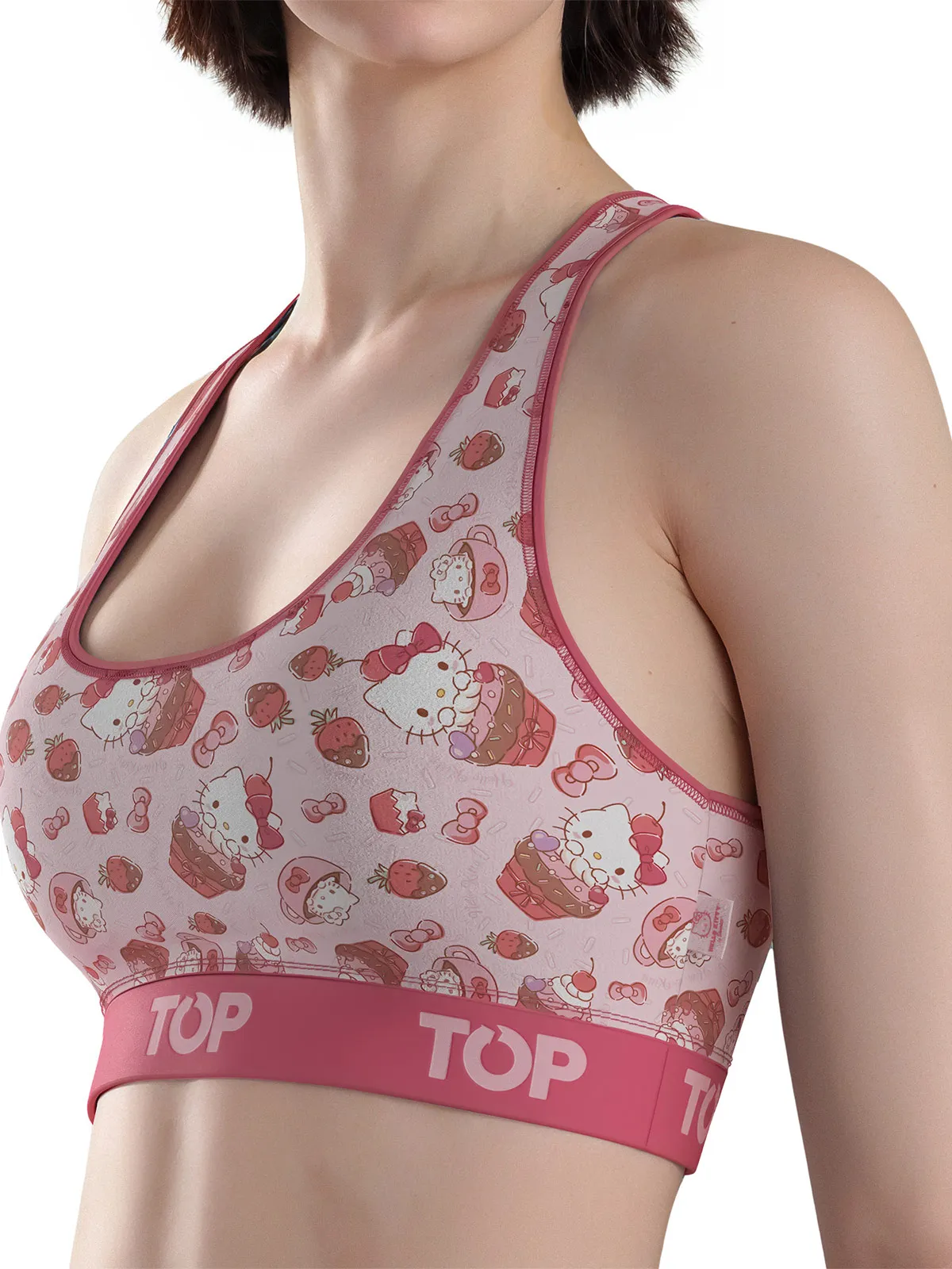 PETO MUJER TOP ALGODÓN HELLO KITTY - 2