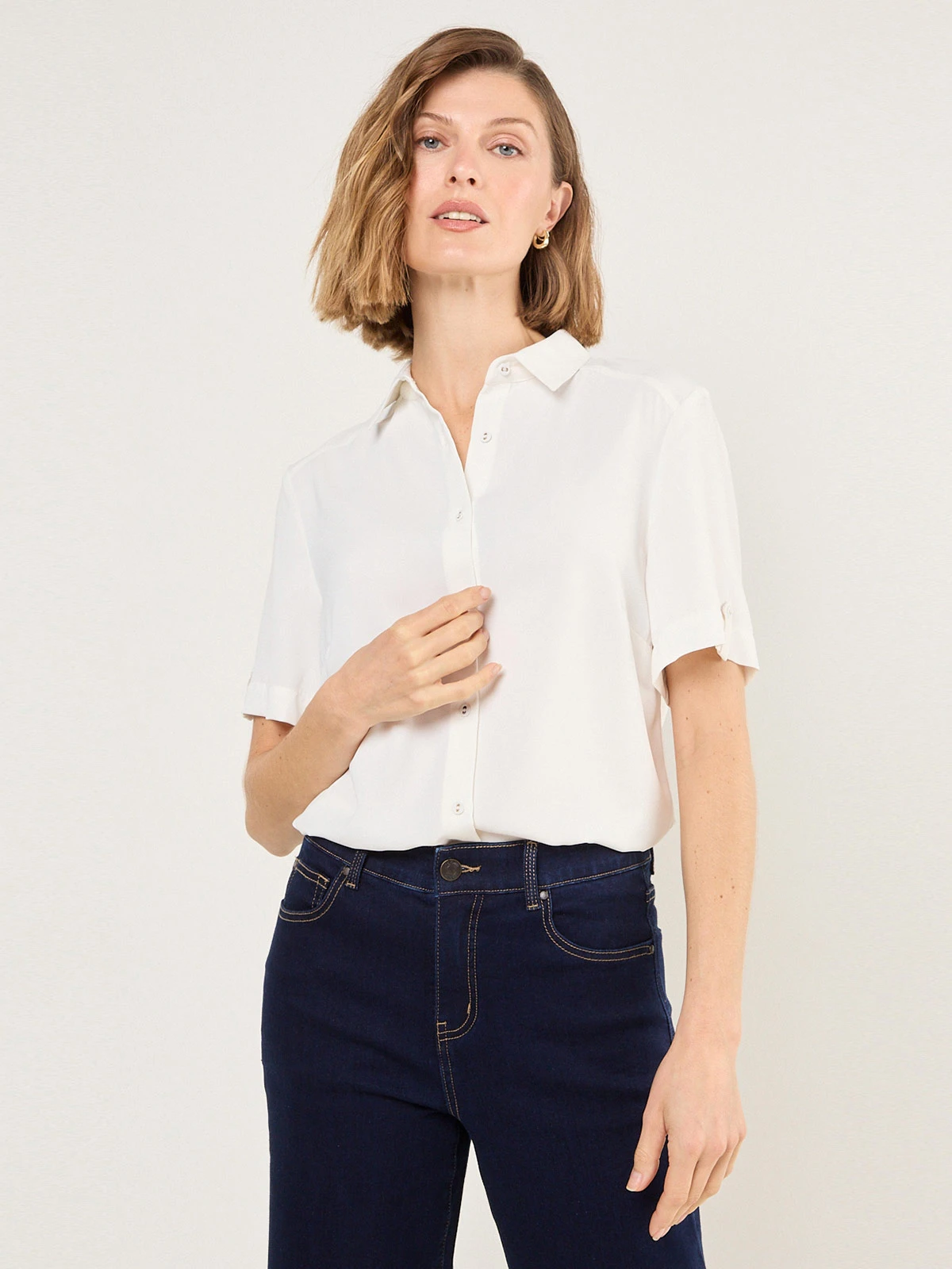 BLUSA MUJER MA GRIFFE CAMISERA CORTES - 1