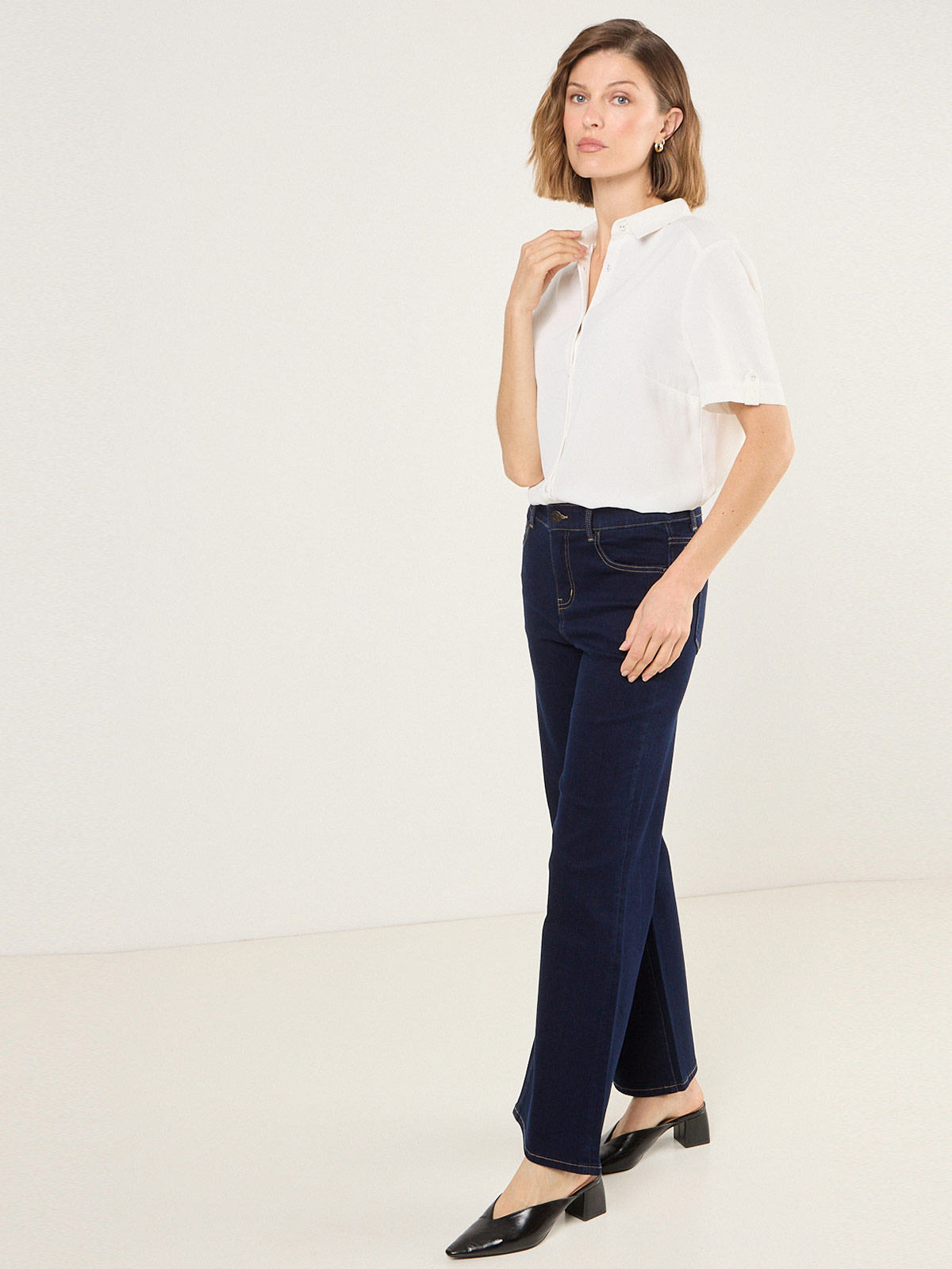 BLUSA MUJER MA GRIFFE CAMISERA CORTES - 5