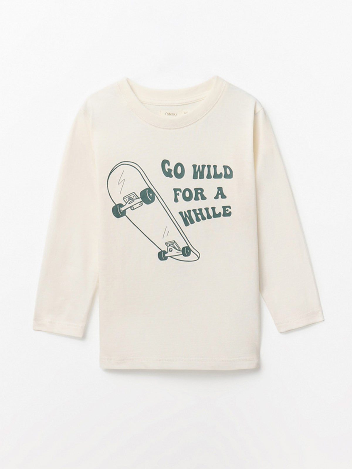 POLERA NIÑO SFERA ALGODÓN MANGA LARGA - 1