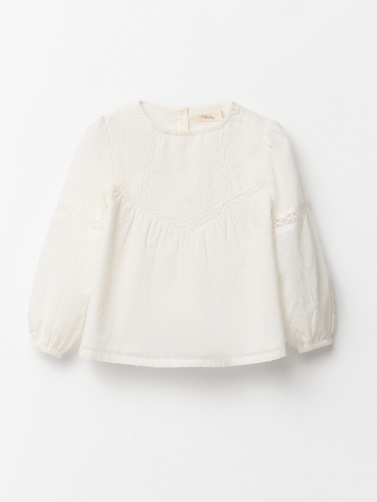 BLUSA NIÑA SFERA ALGODÓN MANGA LARGA - 1