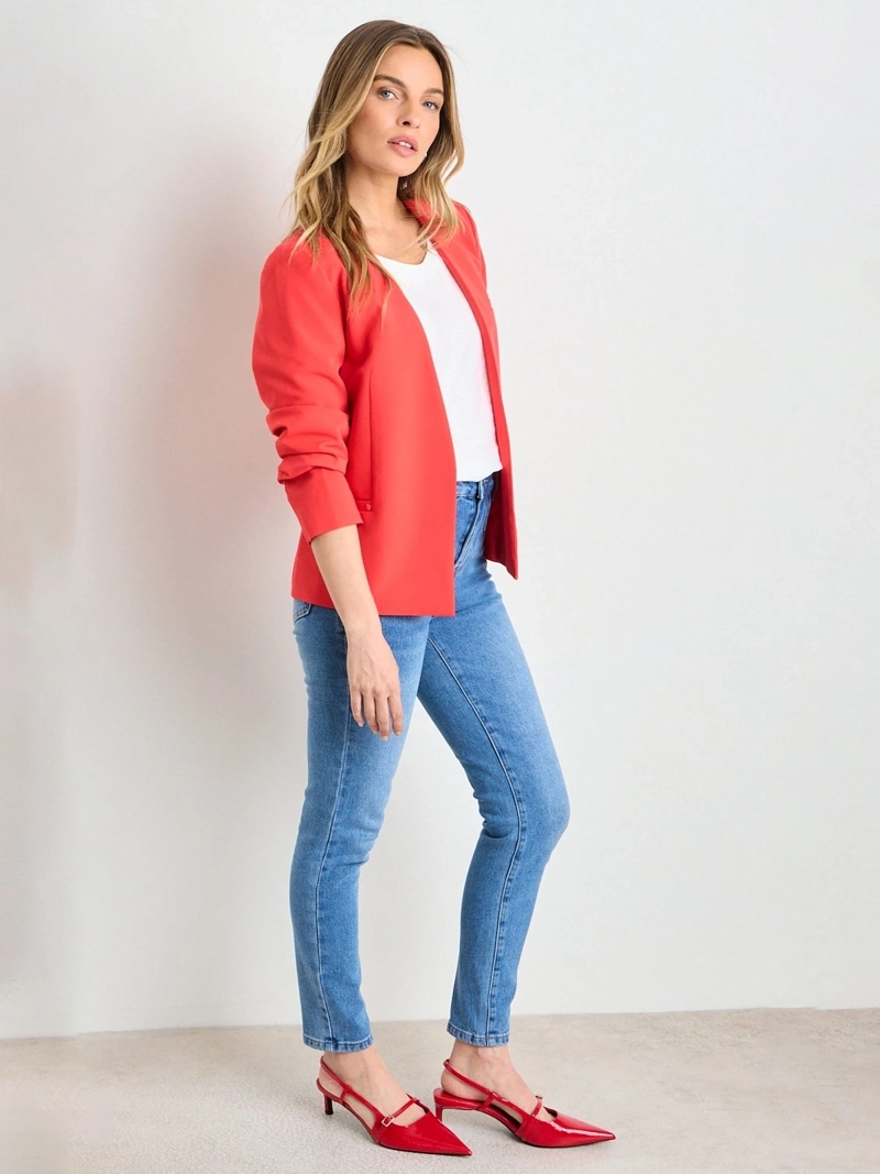 BLAZER MUJER ASH LISO SIN SOLAPA TACHAS - 2